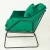 Fotel welurowy FLUENCE ciemna zieleń -  25073-z - Step Into Design