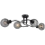 Plafon loft czarny metalowy z 4 szklanymi kloszami 3040/4 BL z serii TANGO - Lampy Elem