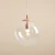 Lampa wisząca kula minimalistyczna GLOBE CORAL 562G11 - Aldex