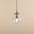 Lampa wisząca kula minimalistyczna GLOBE RED WINE 562G15 - Aldex