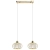 Lampa wisząca złota metalowa 2-punktowa 8221/2 TR z serii ACRI - Lampy Elem