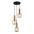 Lampa wisząca nowoczesna Sardo PND-5581-3A-BRO+AMB - Italux