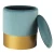 Pufa welurowa VELVET miętowa L -  VWF17B00B-L-M - Step Into Design