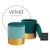 Pufa welurowa VELVET miętowa L -  VWF17B00B-L-M - Step Into Design