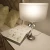Lampa stołowa biała E27 ABU DHABI - T01413CH-WH - Cosmo Light
