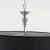 Lampa Hampton wisząca glamour czarna do salonu  ABU DHABI P05697CH-BK - Cosmo Light