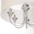 Lampa Hampton wisząca biała glamour  ABU DHABI - P06512CH-WH - Cosmo Light