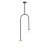 Plafon nowoczesny NAVE 2 BLACK 1088PL_H1 - Aldex