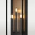 Kinkiet zewnętrzny czarny  MALIBU W03555BK - Cosmo Light