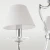 Lampa wisząca abażur srebrna RIGA P03755CH-WH - Cosmo Light
