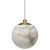 Lampa wisząca złota stylowa  VOLTERRA P01968BR - Cosmo Light