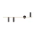 Kinkiet designerski TREVO 3 BLACK BRASS (lewy) 1083Y40 - Aldex