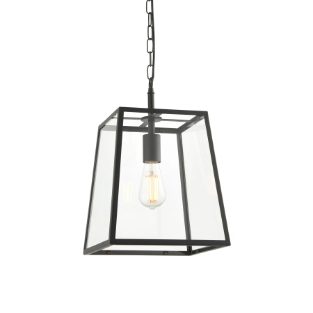 Lampa wisząca czarna metalowa szklana 1-punktowa 101541 z serii Hurst - Endon Lighting