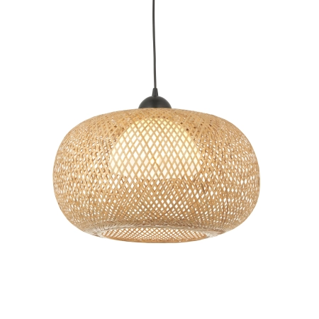 Lampa wisząca rattanowa ażurowa czarna 43cm 101572 z serii Bali - Endon Lighting