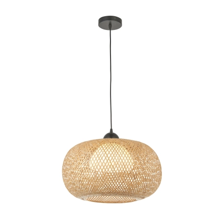 Lampa wisząca rattanowa ażurowa czarna 43cm 101572 z serii Bali - Endon Lighting