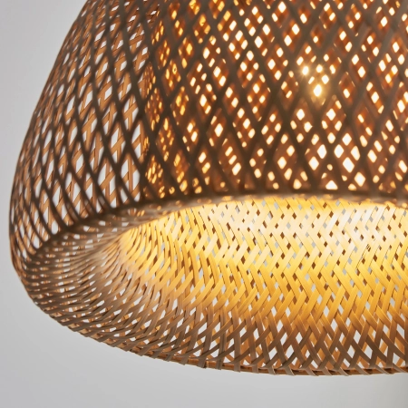 Lampa wisząca rattanowa ażurowa 42cm 101574 z serii Bali - Endon Lighting