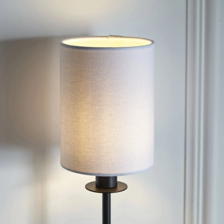 Kinkiet czarny metalowy z białym abażurem 101660 z serii Sancerre - Endon Lighting
