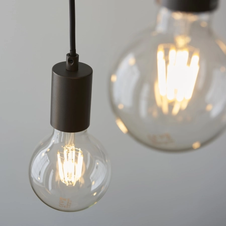 Lampa wisząca drewniano-metalowa 6-punktowa 101684 z serii Stellan - Endon Lighting