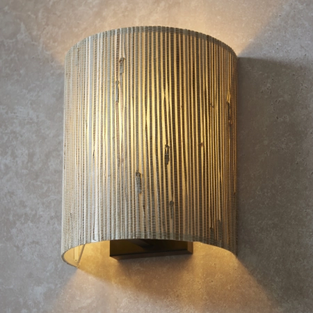 Kinkiet ścienny półokrągły beżowy 26cm 101690 z serii Longshore - Endon Lighting