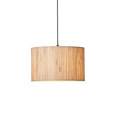 Lampa wisząca metalowa czarna z abażurem 35cm 101691 z serii Longshore - Endon Lighting