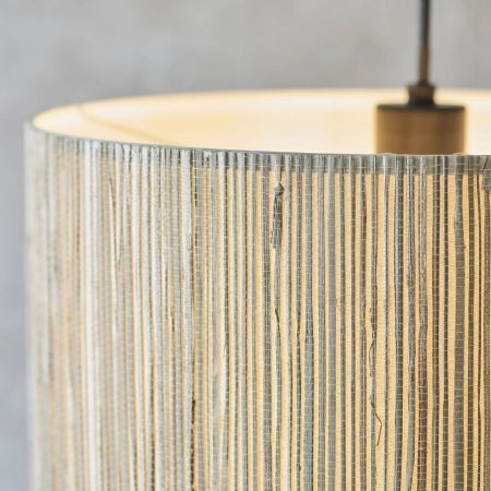 Lampa wisząca metalowa czarna z abażurem 35cm 101691 z serii Longshore - Endon Lighting