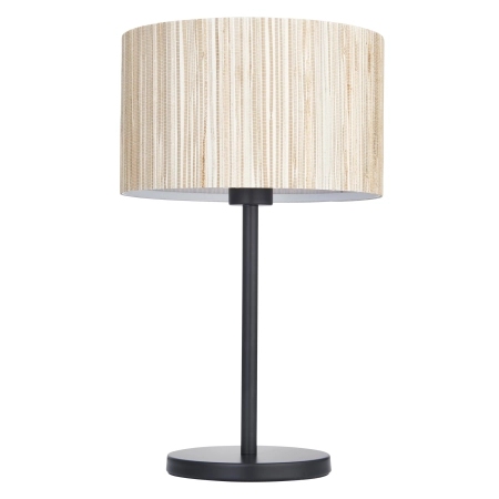 Lampa stołowa czarna z teksturowanym abażurem 101693 z serii Longshore - Endon Lighting