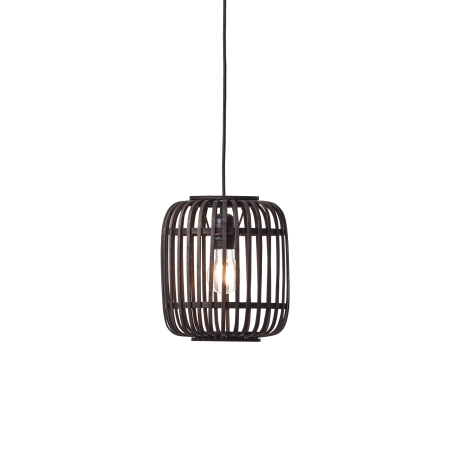 Lampa wisząca czarna metalowo-drewniana 22cm 101700 z serii Mathias - Endon Lighting