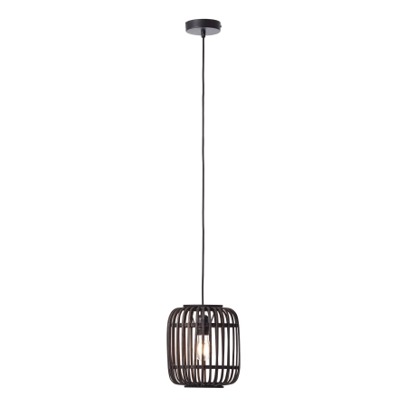 Lampa wisząca czarna metalowo-drewniana 22cm 101700 z serii Mathias - Endon Lighting