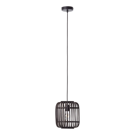 Lampa wisząca czarna metalowo-drewniana 22cm 101700 z serii Mathias - Endon Lighting