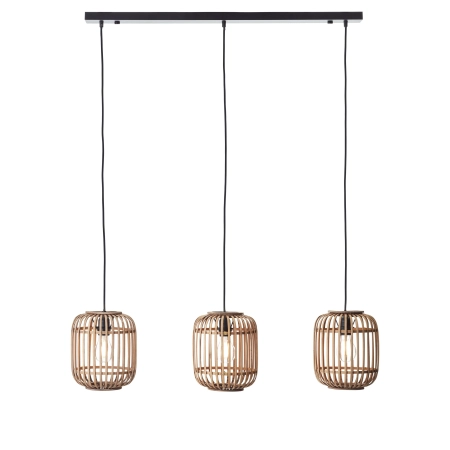Lampa wisząca 3-punktowa drewniana czarna 101775 z serii MATHIAS - Endon Lighting