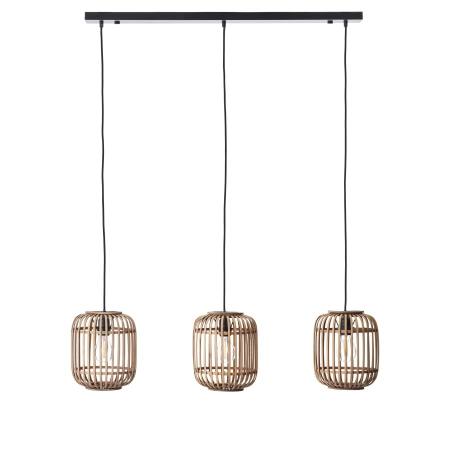 Lampa wisząca 3-punktowa drewniana czarna 101775 z serii MATHIAS - Endon Lighting