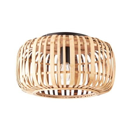 Plafon bambusowy czarny 40cm 1-punktowy 101776 z serii MATHIAS - Endon Lighting