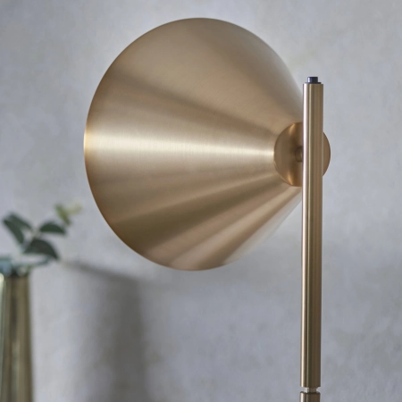Lampa podłogowa metalowa mosiężna 1-punktowa 102369 z serii Cape - Endon Lighting