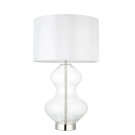 Lampa stołowa szklana z białym abażurem 102676 z serii KELDA - Endon Lighting