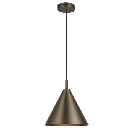 Lampa wisząca metalowa stożkowa brązowa 102892 z serii Cape - Endon Lighting