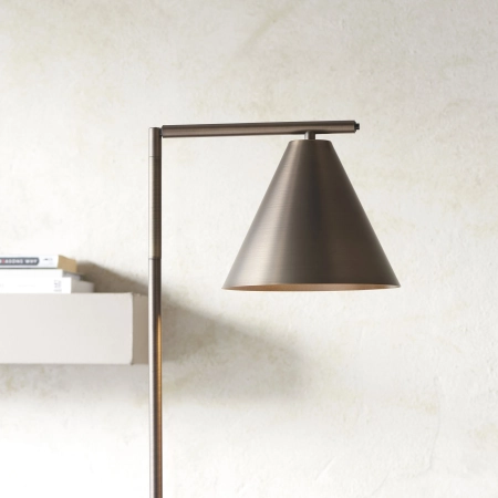 Lampa podłogowa metalowa brązowa regulowana 102895 z serii Cape - Endon Lighting