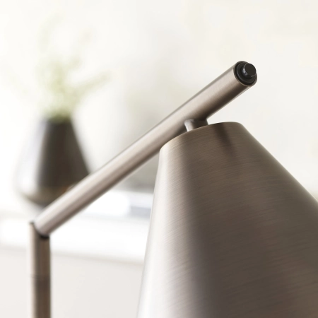 Lampa podłogowa metalowa brązowa regulowana 102895 z serii Cape - Endon Lighting