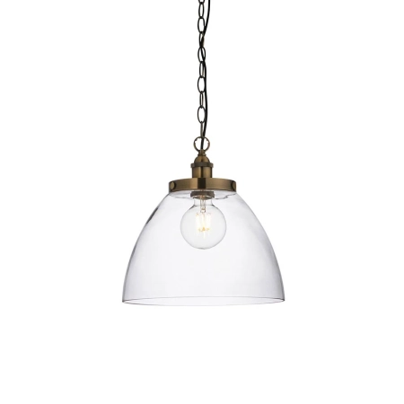 Lampa wisząca szklana mosiężna 1-punktowa 102926 z serii Hansen Grand - Endon Lighting