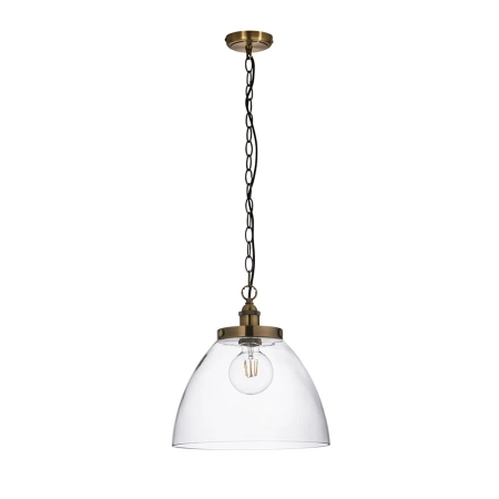 Lampa wisząca szklana mosiężna 1-punktowa 102926 z serii Hansen Grand - Endon Lighting