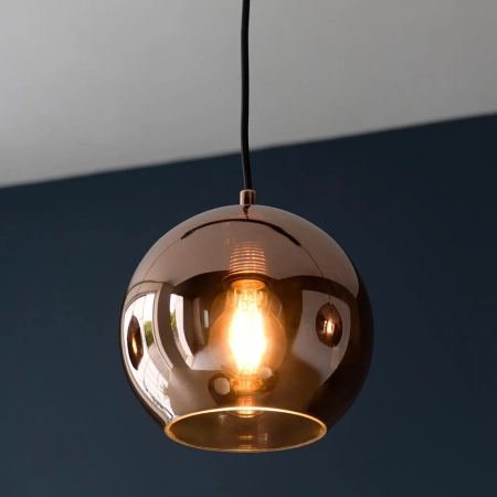 Lampa wisząca 3-punktowa miedziana szklana 102929 z serii Boli - Endon Lighting
