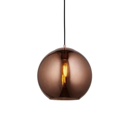 Lampa wisząca szklana miedziana kula 102930 z serii Boli - Endon Lighting