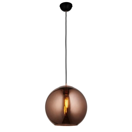 Lampa wisząca szklana miedziana kula 102930 z serii Boli - Endon Lighting