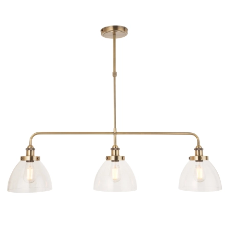 Lampa wisząca mosiężna 3-punktowa z kloszami 103014 z serii Hansen - Endon Lighting
