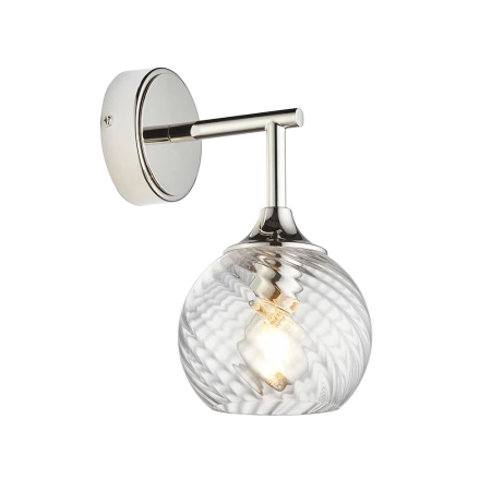 Kinkiet niklowany ze szklanym kloszem 104052 z serii Allegra - Endon Lighting