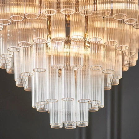 Lampa wisząca szklana kaskadowa 12-punktowa 104090 z serii Toulouse - Endon Lighting