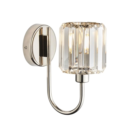Kinkiet niklowany szklany 1-punktowy 104109 z serii Berenice - Endon Lighting