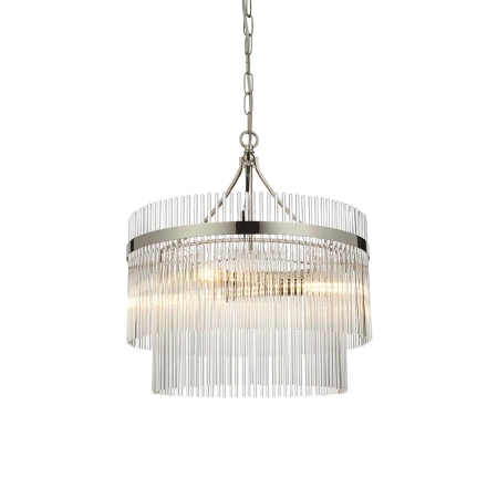 Lampa wisząca szklana niklowana 3-punktowa 104113 z serii Marietta - Endon Lighting