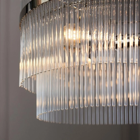 Lampa wisząca szklana niklowana 3-punktowa 104113 z serii Marietta - Endon Lighting