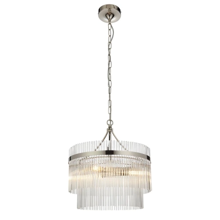 Lampa wisząca szklana niklowana 3-punktowa 104113 z serii Marietta - Endon Lighting