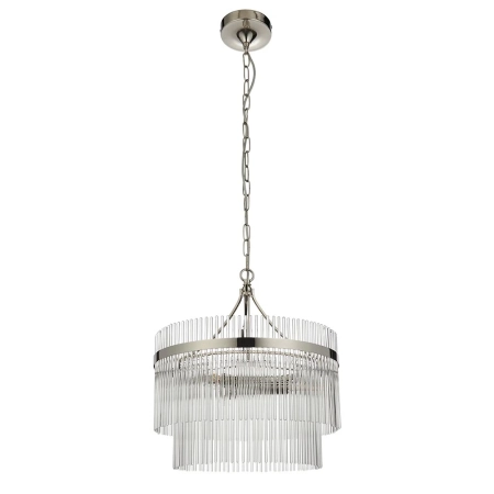 Lampa wisząca szklana niklowana 3-punktowa 104113 z serii Marietta - Endon Lighting